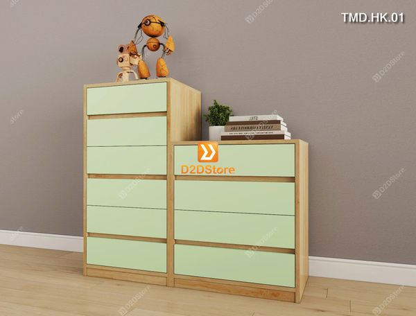 Bộ 2 tủ module có 10 ngăn kéo đựng đồ dùng tiện ích mã TMD.HK.01