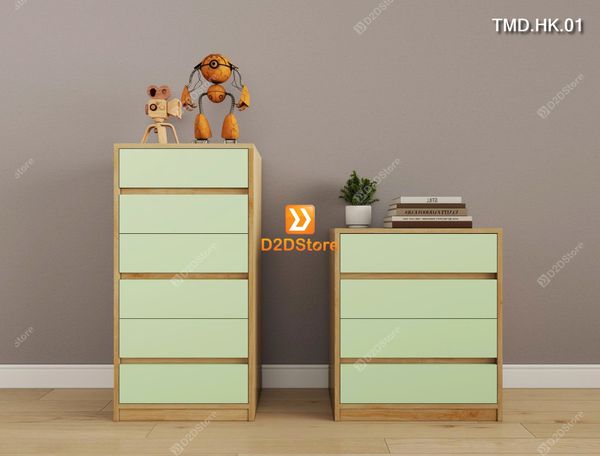 Bộ 2 tủ module có 10 ngăn kéo đựng đồ dùng tiện ích mã TMD.HK.01