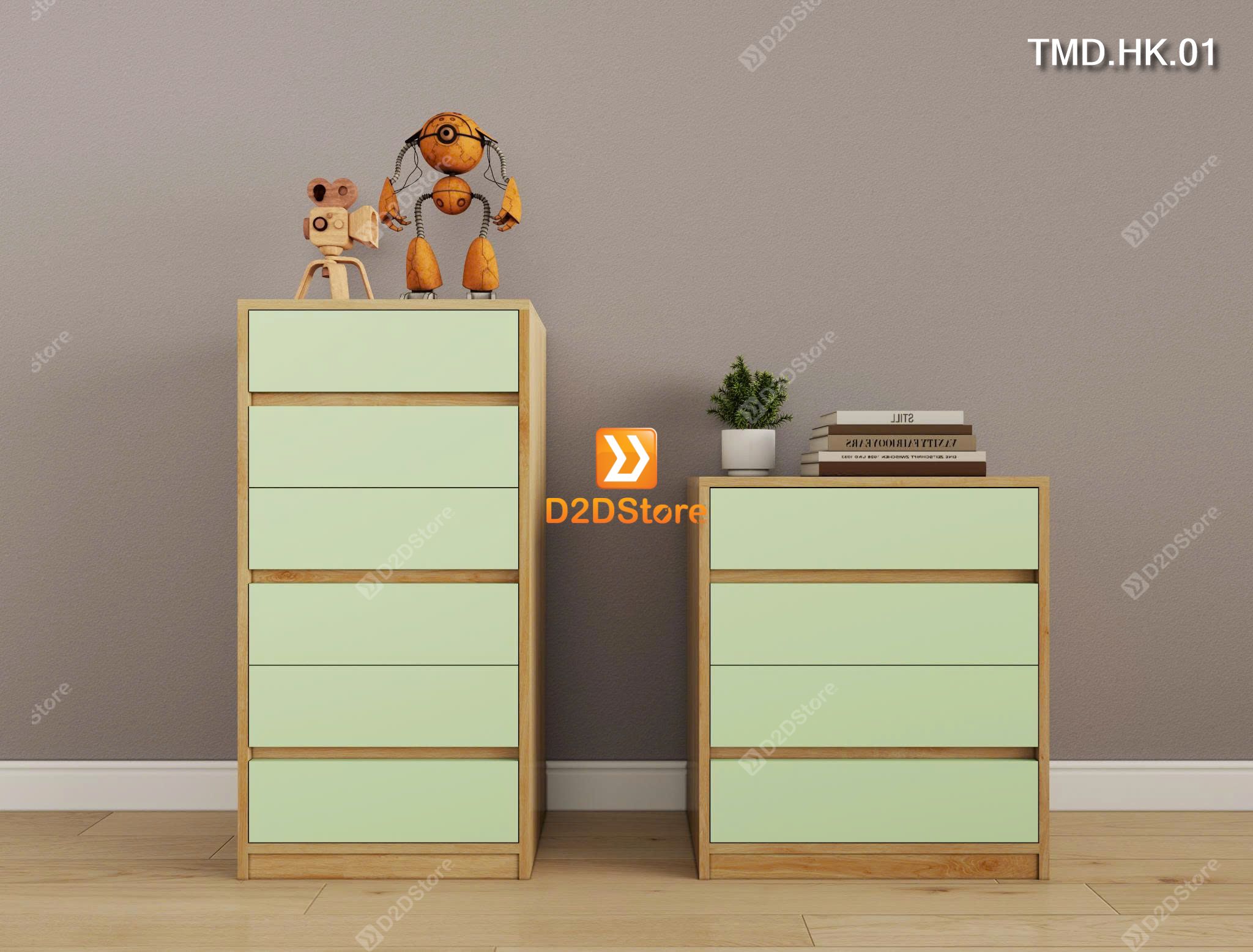  Bộ 2 tủ module có 10 ngăn kéo đựng đồ dùng tiện ích mã TMD.HK.01 