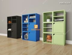 Bộ 18 kệ module nhỏ xếp thành kệ sách trang trí sáng tạo cho bé mã KMD.KS04