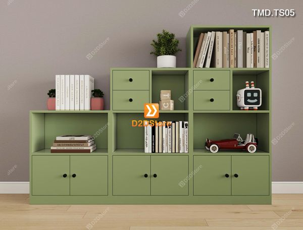 Bộ 3 tủ module đựng sách, đồ decor, dễ dàng tháo lắp di chuyển mã TMD.TS05