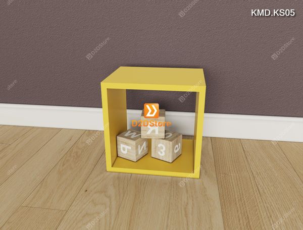 Bộ 16 kệ module xếp thành kệ sách sáng tạo cho bé nhiều màu mã KMD.KS05