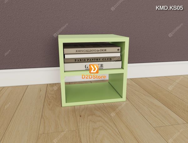 Bộ 16 kệ module xếp thành kệ sách sáng tạo cho bé nhiều màu mã KMD.KS05