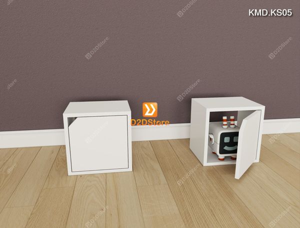 Bộ 16 kệ module xếp thành kệ sách sáng tạo cho bé nhiều màu mã KMD.KS05