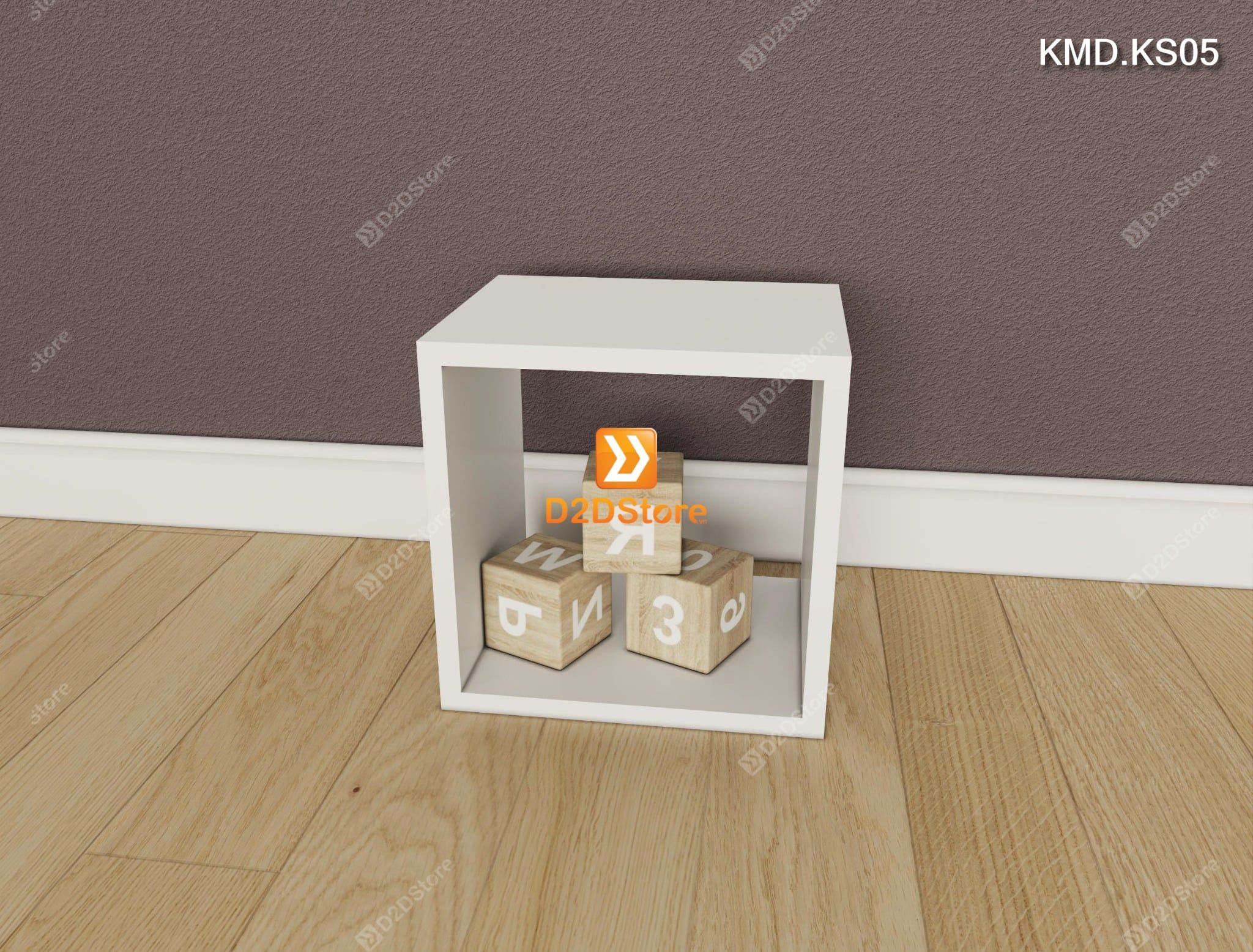  Bộ 16 kệ module xếp thành kệ sách sáng tạo cho bé nhiều màu mã KMD.KS05 