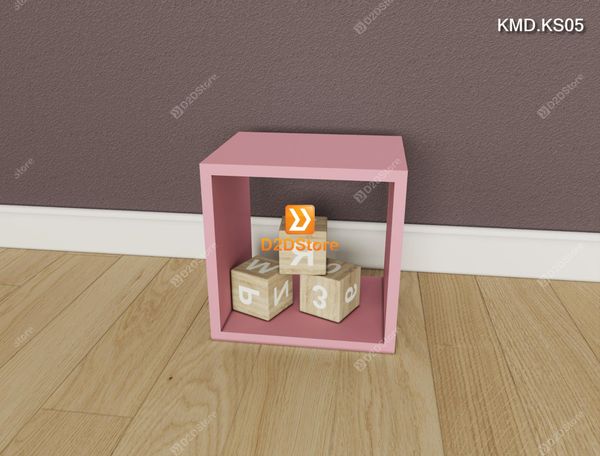 Bộ 16 kệ module xếp thành kệ sách sáng tạo cho bé nhiều màu mã KMD.KS05