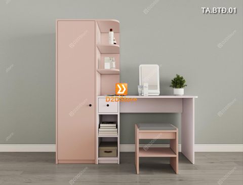 Bộ tủ và bàn kết hợp tiện ích cho không gian nhỏ mã TA.BTÐ.01