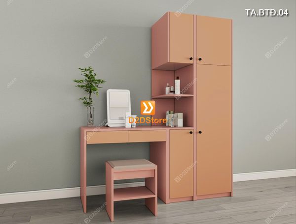 Bộ tủ và bàn tủ kết hợp tiện ích cho không gian nhỏ mã TA.BTÐ.04