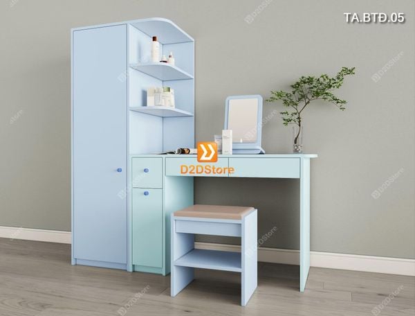 Bộ tủ và bàn tủ kết hợp tiện ích cho không gian nhỏ mã TA.BTÐ.05