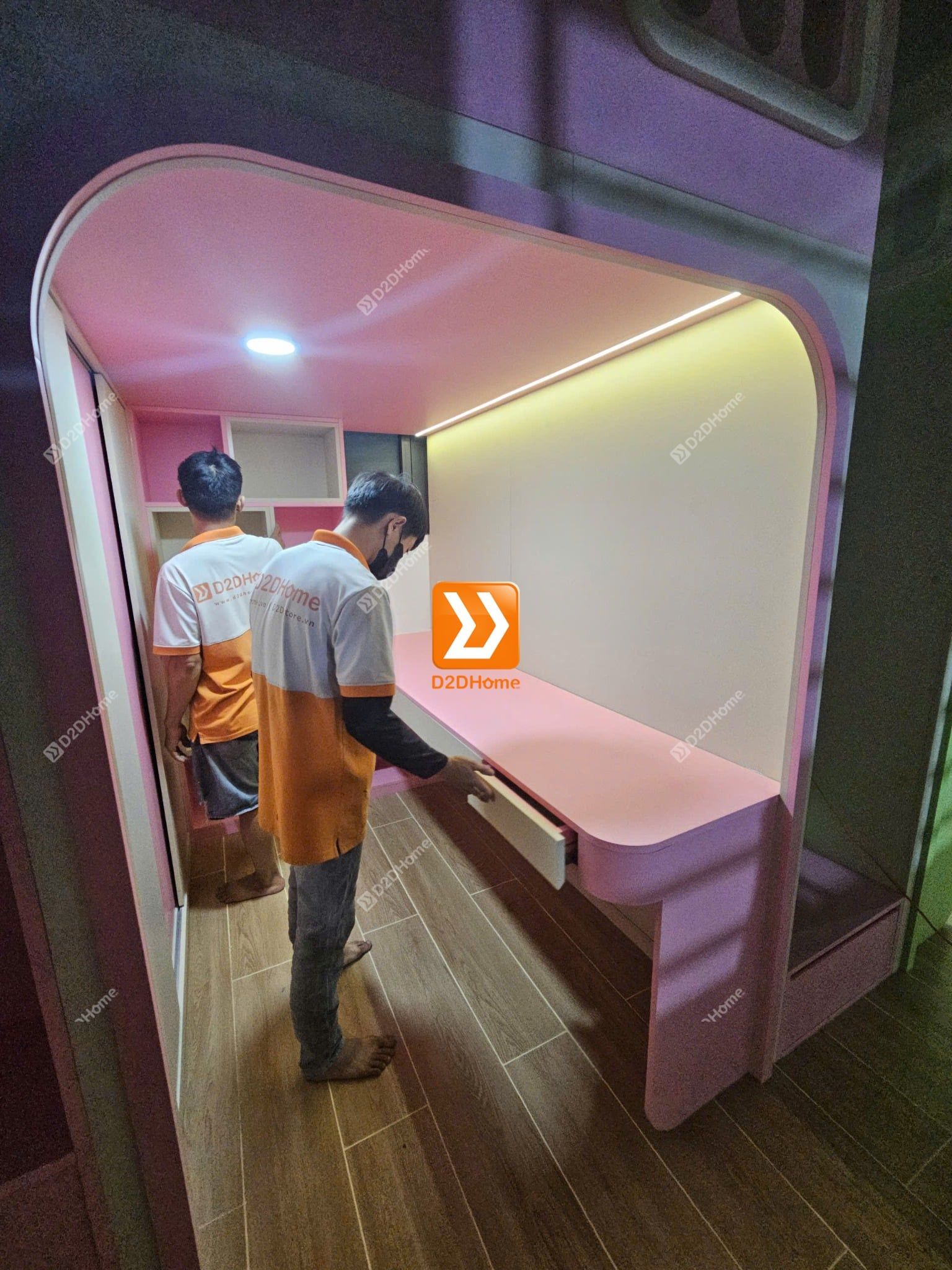  Phòng ngủ giường tầng cho 2 bé trai và gái nhà chị Tiêu Tình 