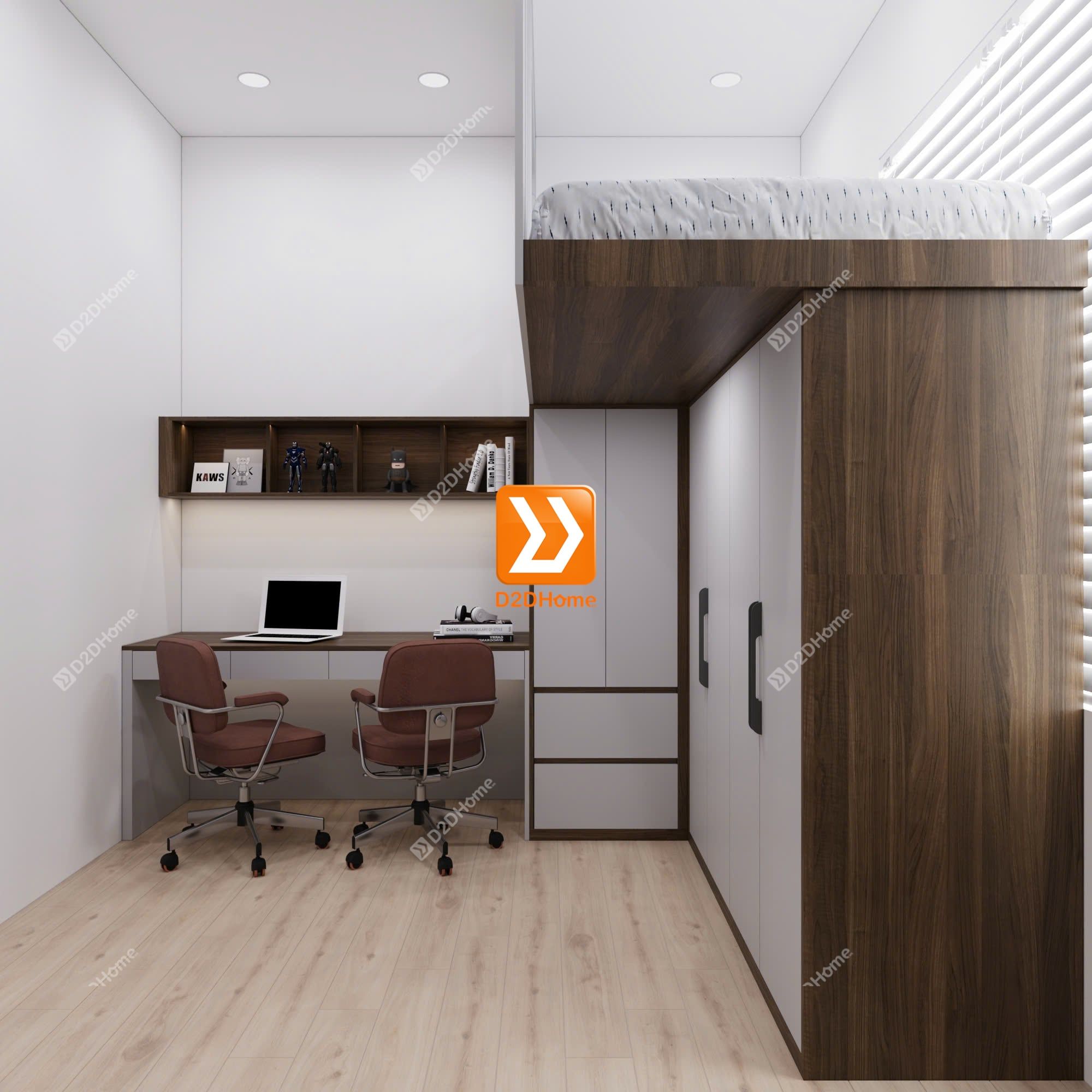  Phòng ngủ giường tầng cho 2 bé gái nhà anh Huy Nguyễn 