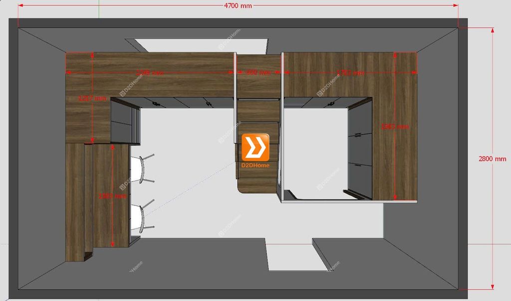 Phòng ngủ giường tầng cho 2 bé gái nhà anh Huy Nguyễn