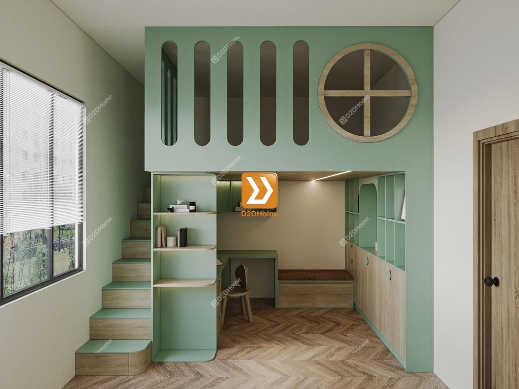 Giường tầng cho 1 bé GT1B.03