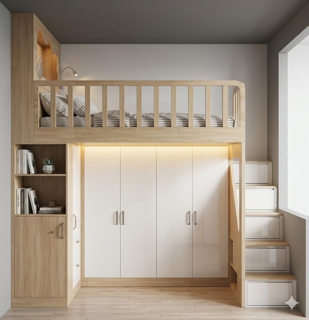 Giường tầng cho 1 bé GT1B.05