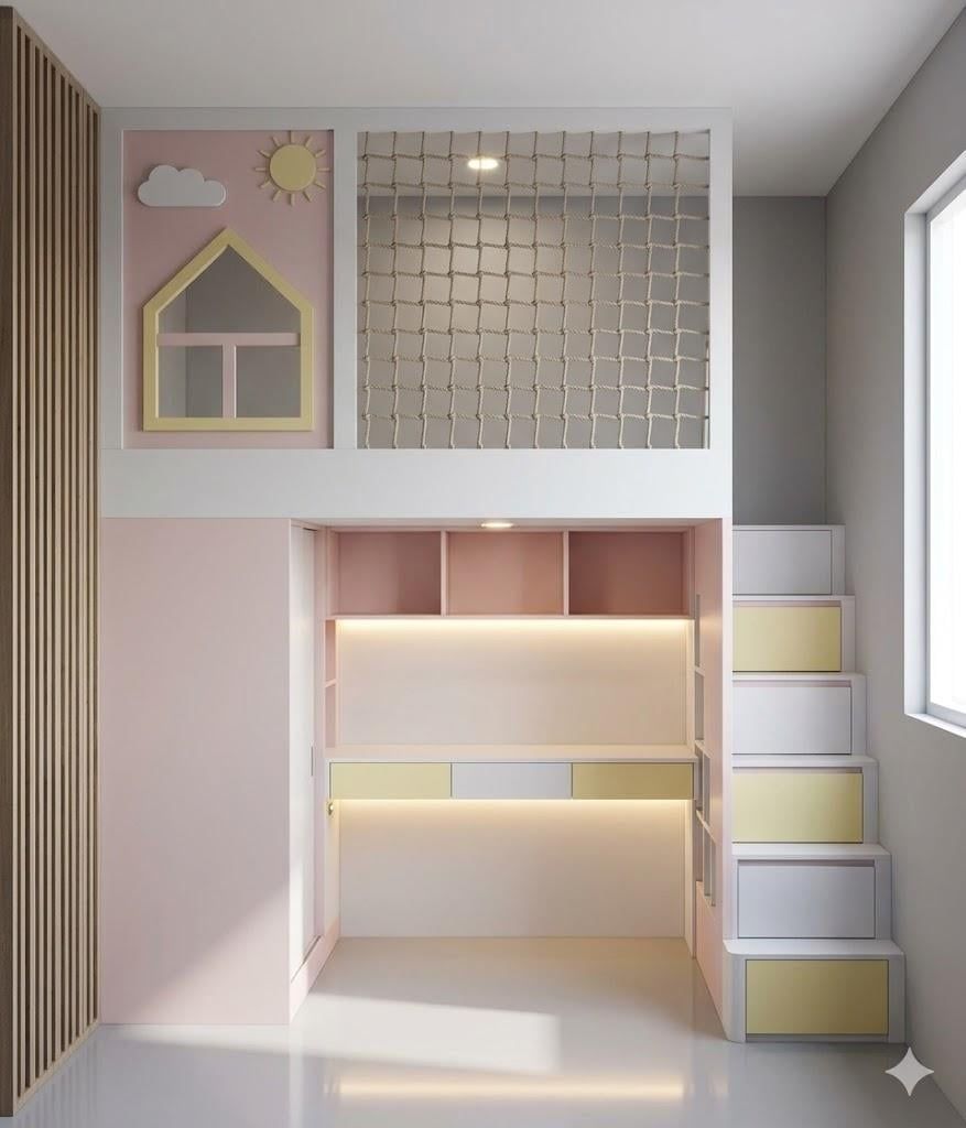 Giường tầng cho 1 bé GT1B.06