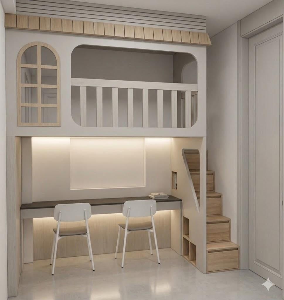 Giường tầng cho 1 bé GT1B.07