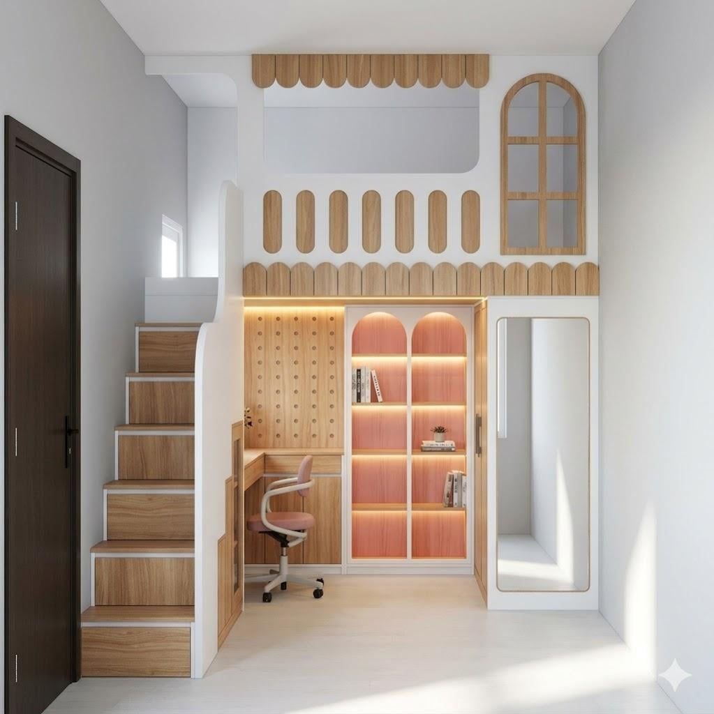 Giường tầng cho 1 bé GT1B.08