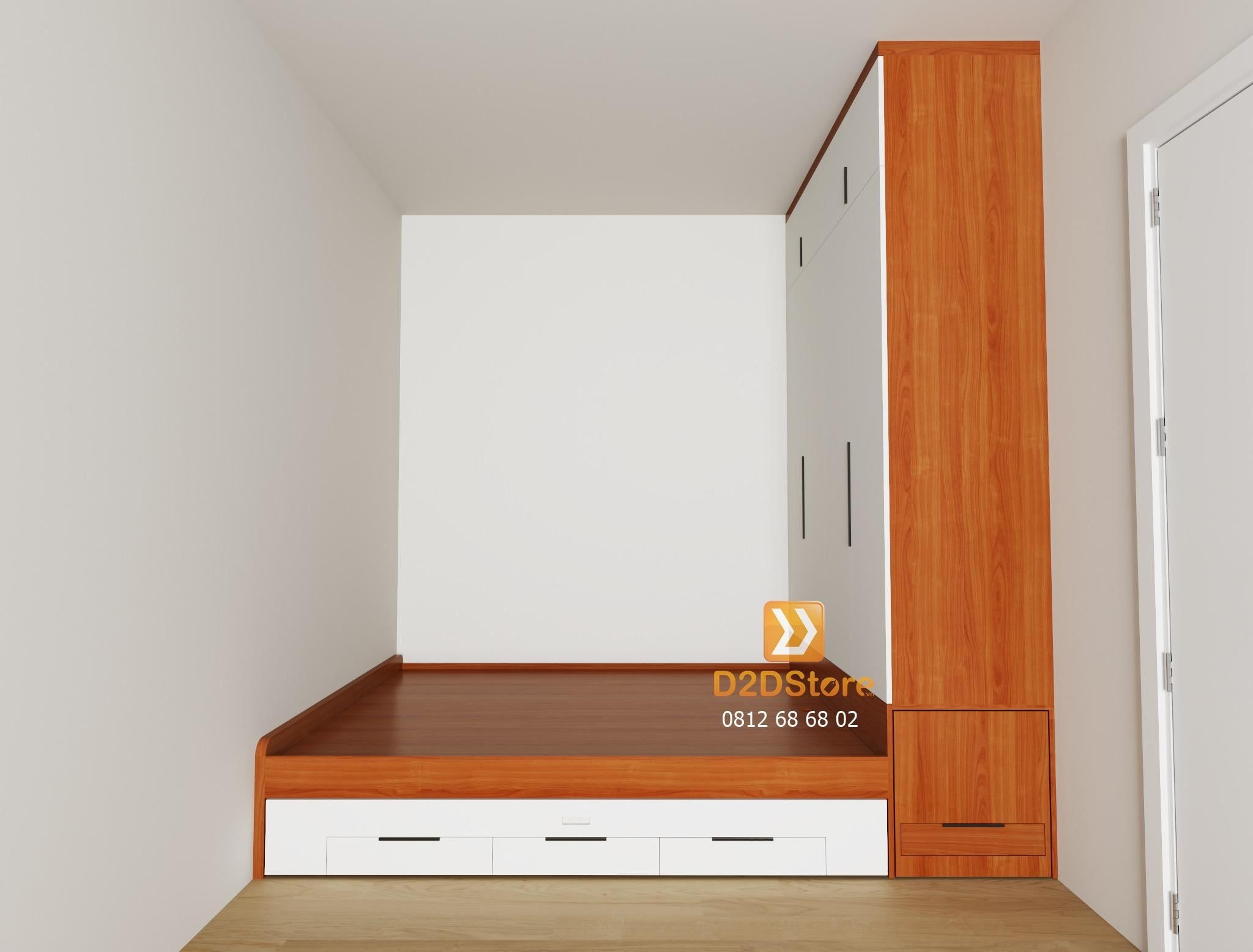 Giường liền tủ GLT.01