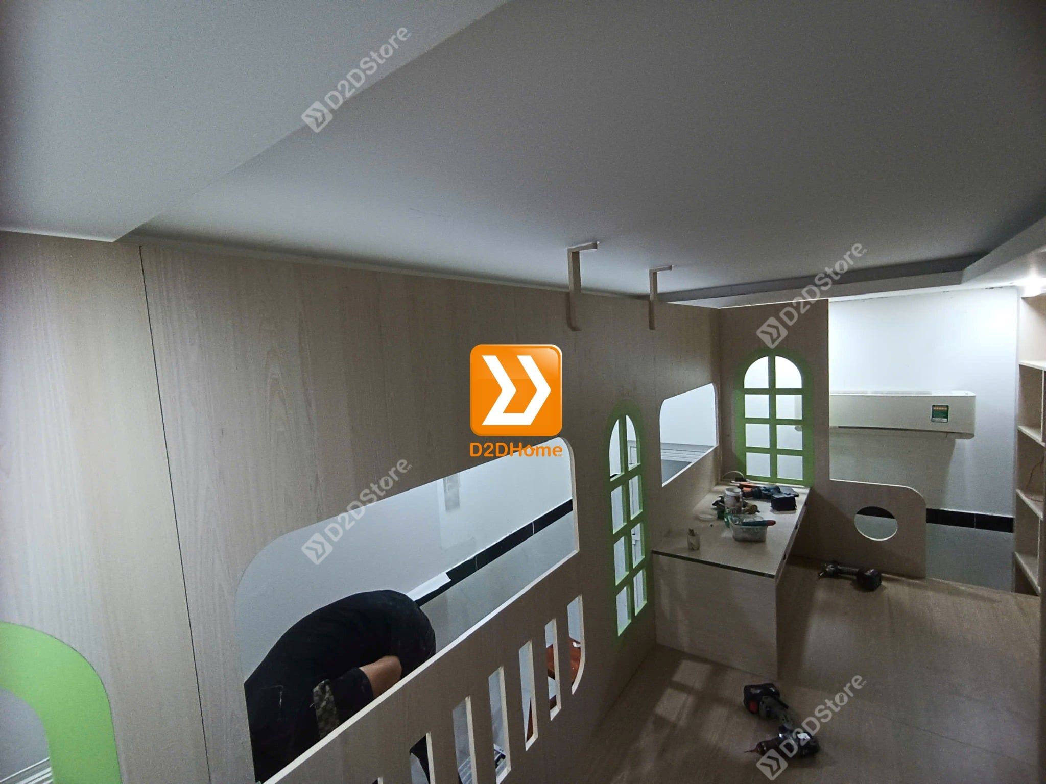  Phòng ngủ giường tầng cho 2 bé gái nhà chị Duy Khánh 