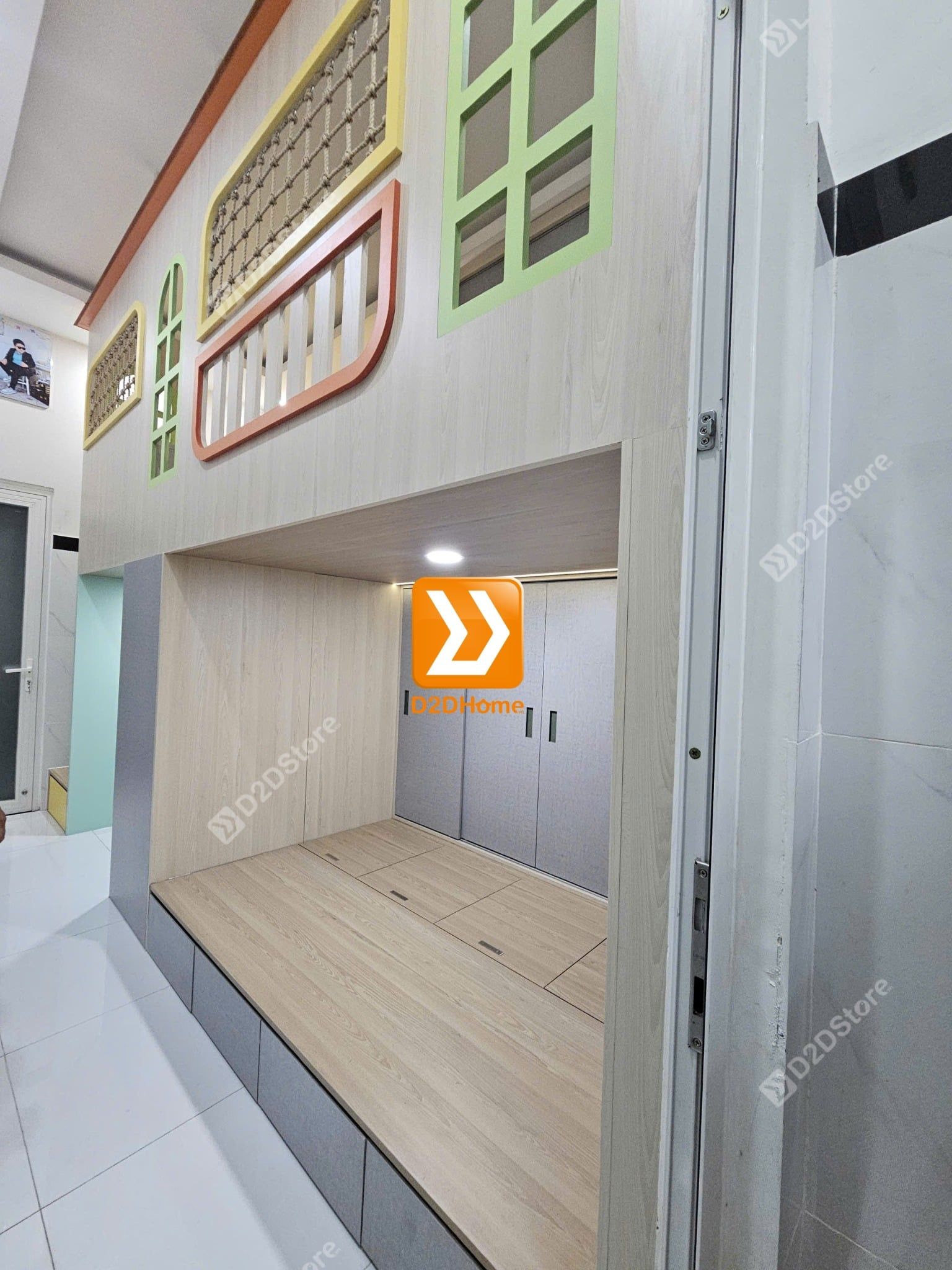  Phòng ngủ giường tầng cho 2 bé gái nhà chị Duy Khánh 