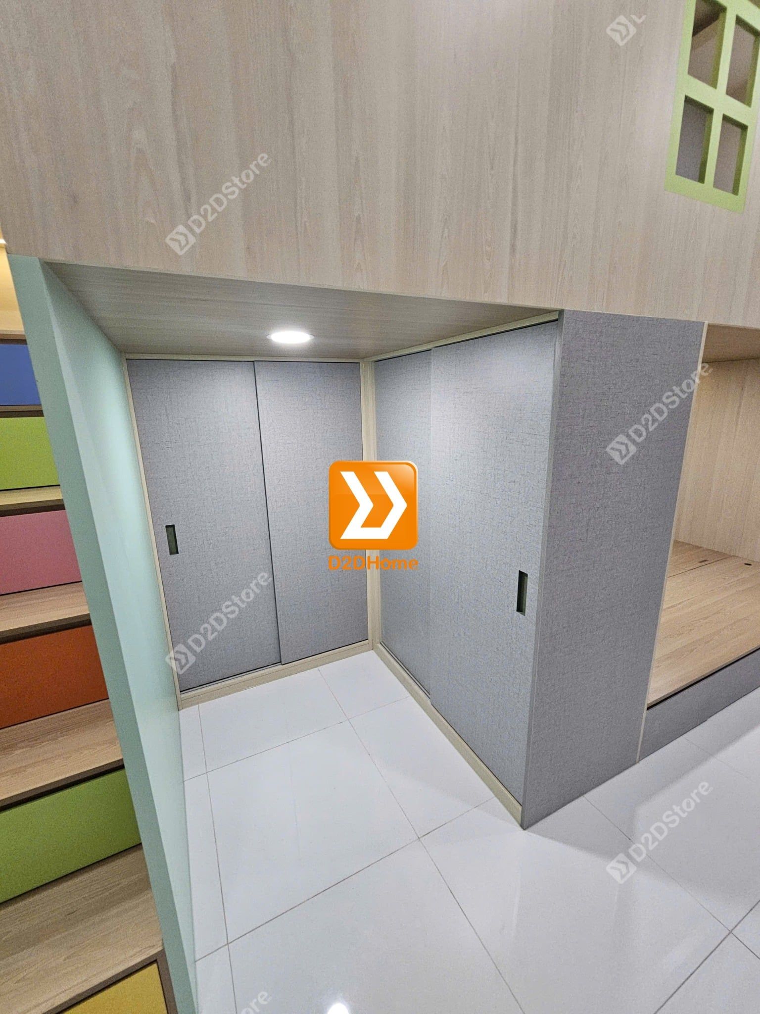  Phòng ngủ giường tầng cho 2 bé gái nhà chị Duy Khánh 