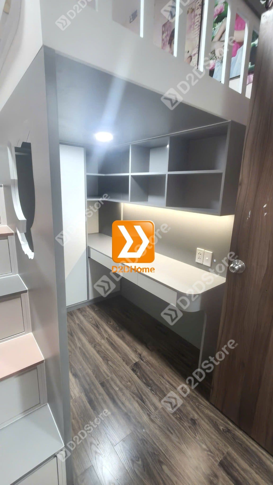  Phòng ngủ giường tầng cho 2 bé trai và gái nhà chị Trinh Lưu 