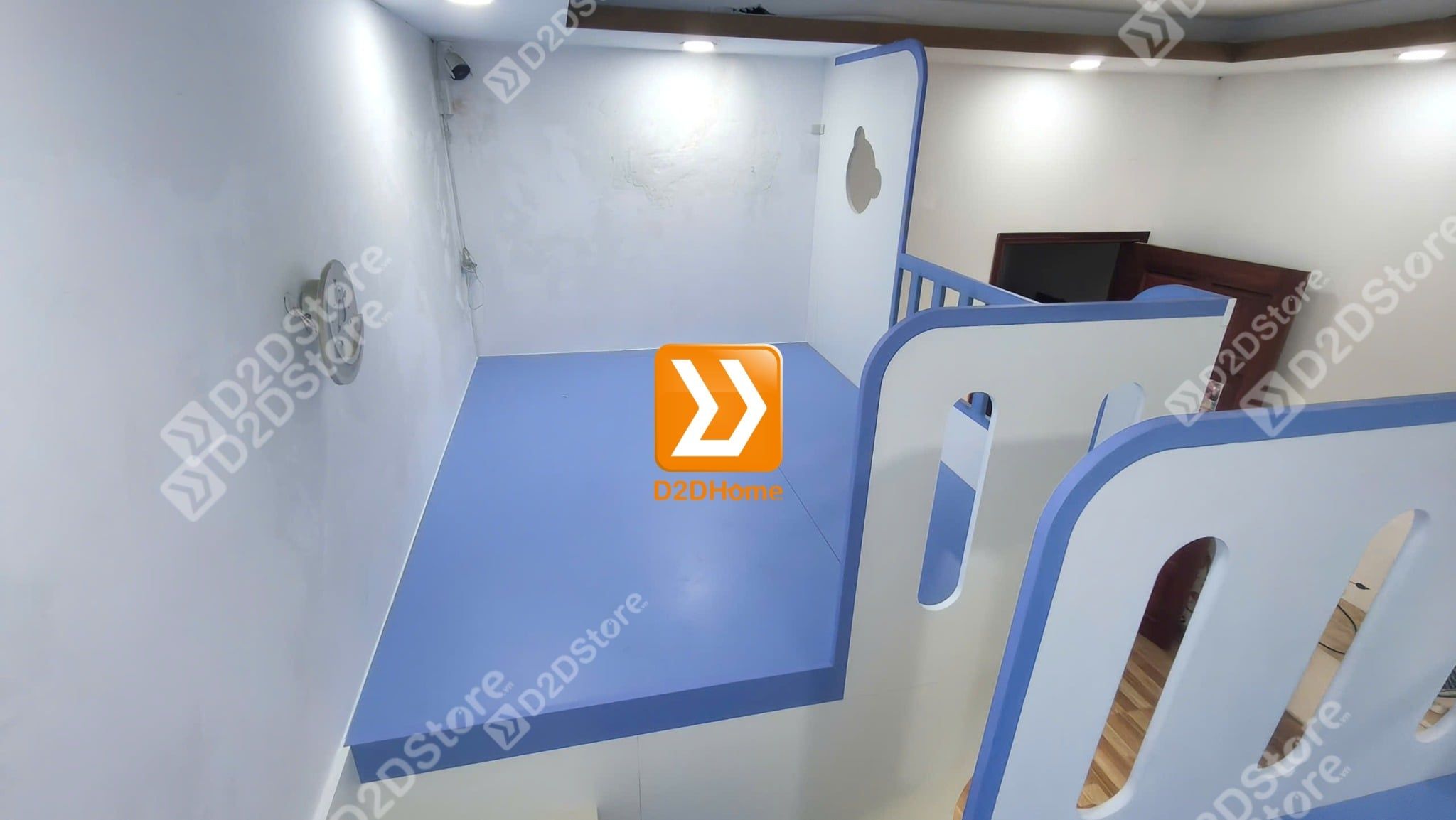  Phòng ngủ giường tầng cho bố mẹ và 2 bé trai nhà chị Linh Neo 