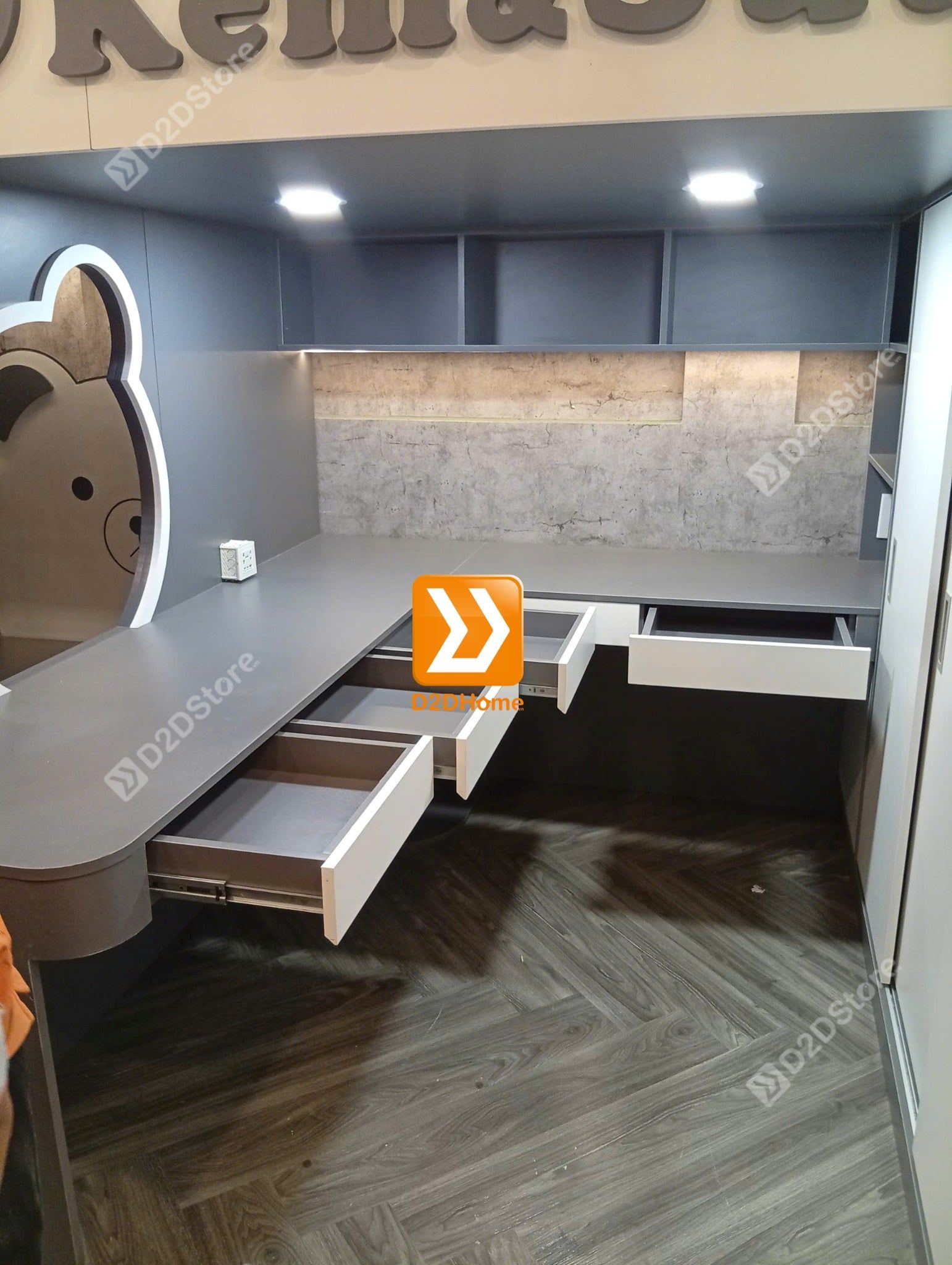  Phòng ngủ giường tầng cho 2 bé gái nhà chị Thúy Vy 