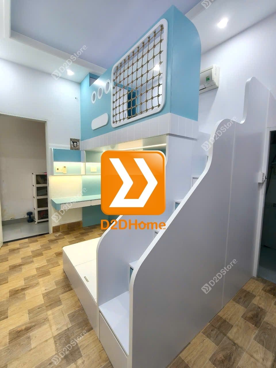  Phòng ngủ giường tầng cho 2 bé trai nhà chị Lương Chi 