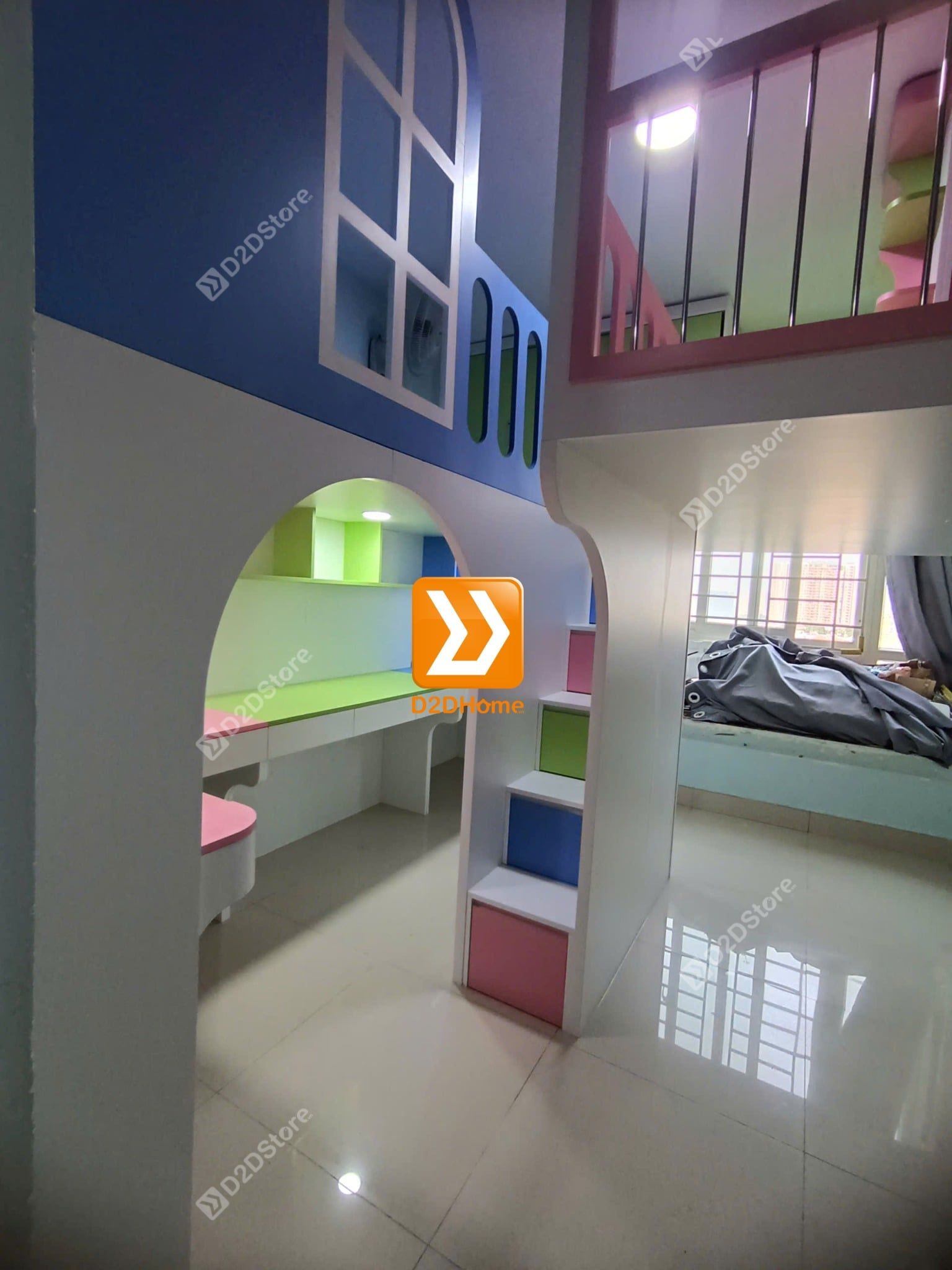  Phòng ngủ giường tầng cho 3 bé gái nhà anh Ngọc Trí 