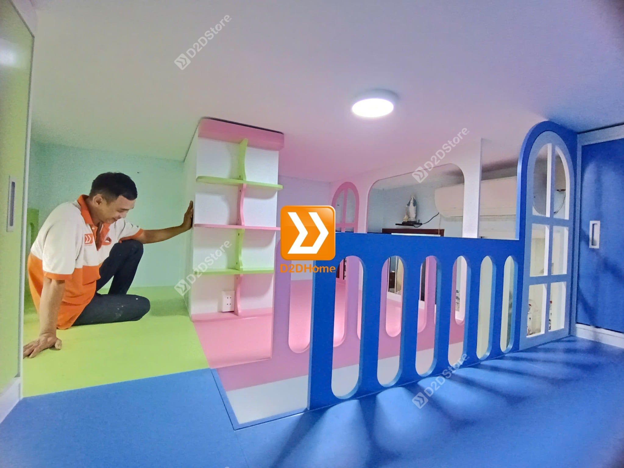  Phòng ngủ giường tầng cho 3 bé gái nhà anh Ngọc Trí 