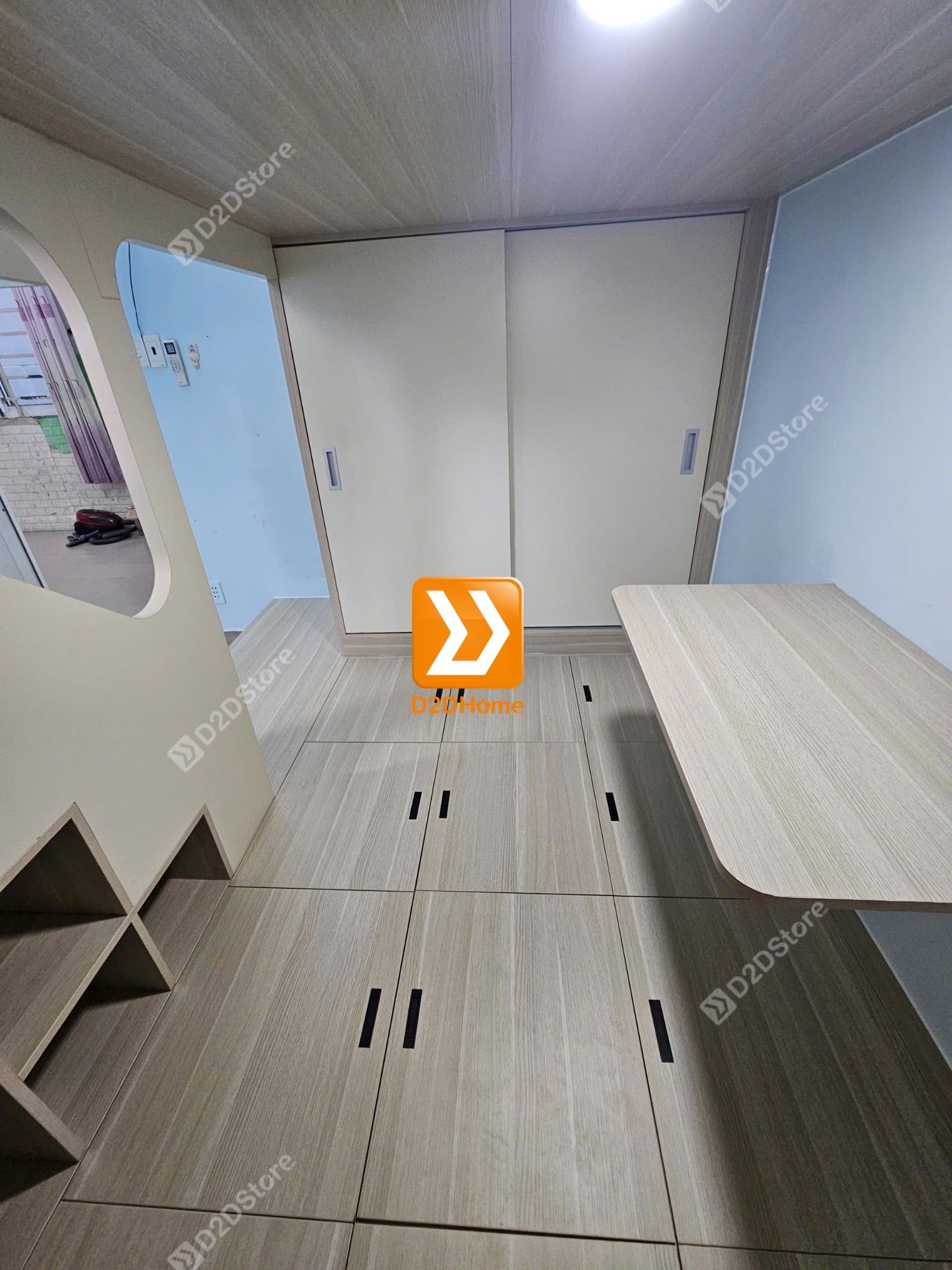 Phòng ngủ giường tầng cho 3 bé trai nhà chị Ánh Tuyết 