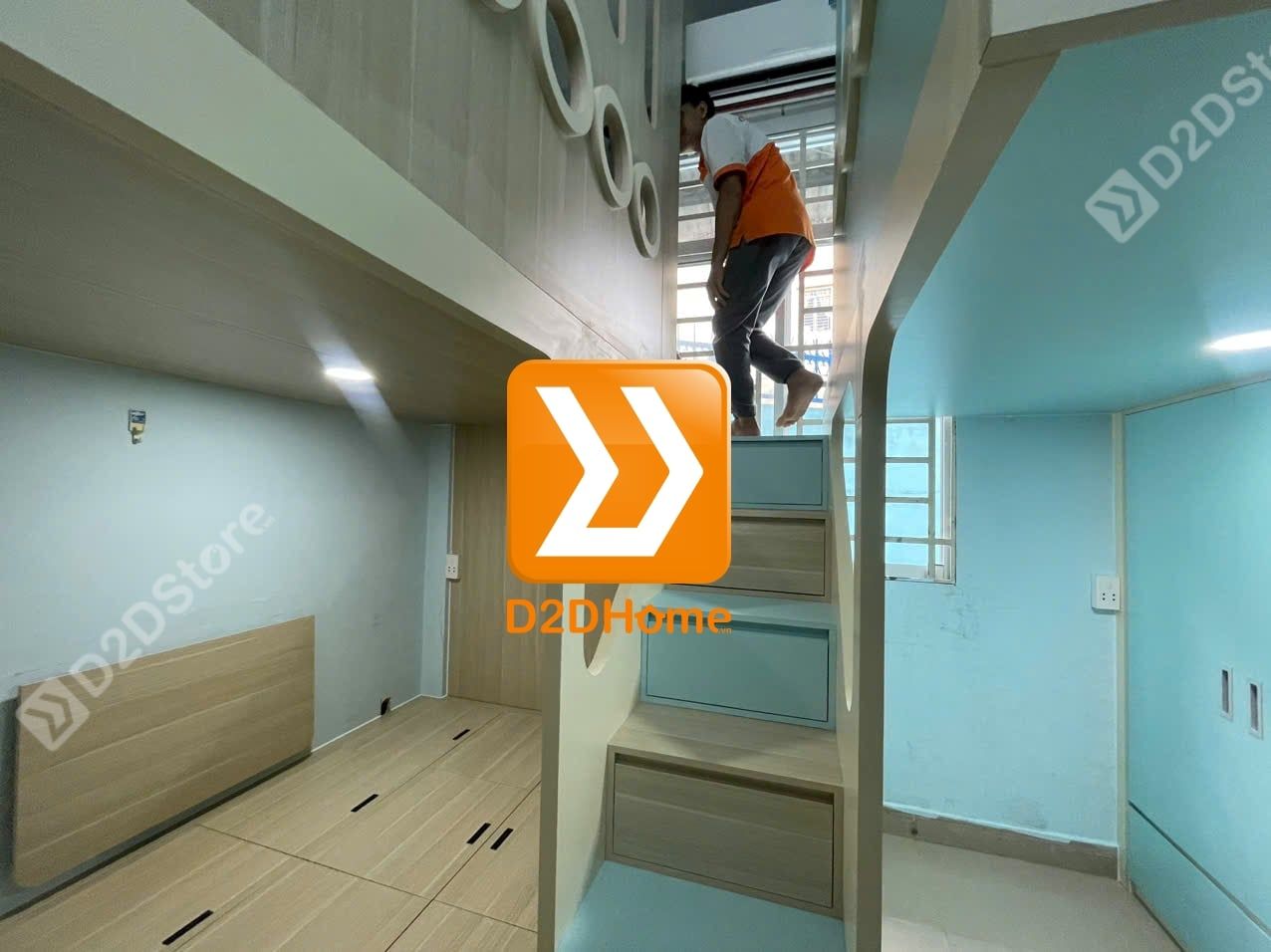  Phòng ngủ giường tầng cho 3 bé trai nhà chị Ánh Tuyết 