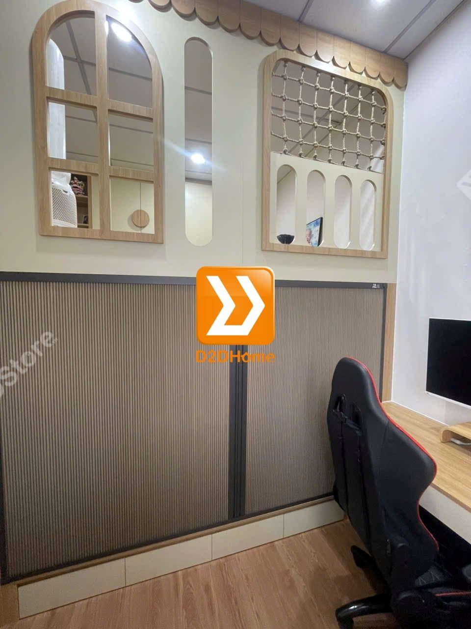  Phòng ngủ giường tầng cho bố mẹ và 1 bé trai nhà anh Phi 