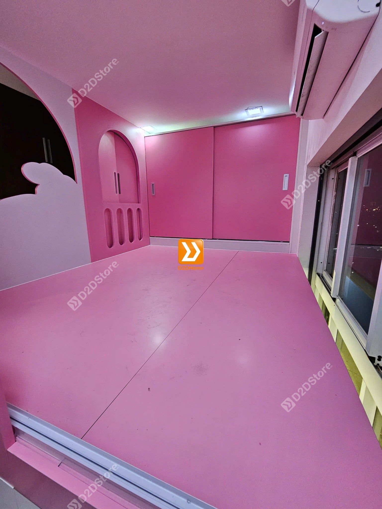  Phòng ngủ giường tầng cho bố mẹ và 1 bé gái nhà anh Jodan Tăng 