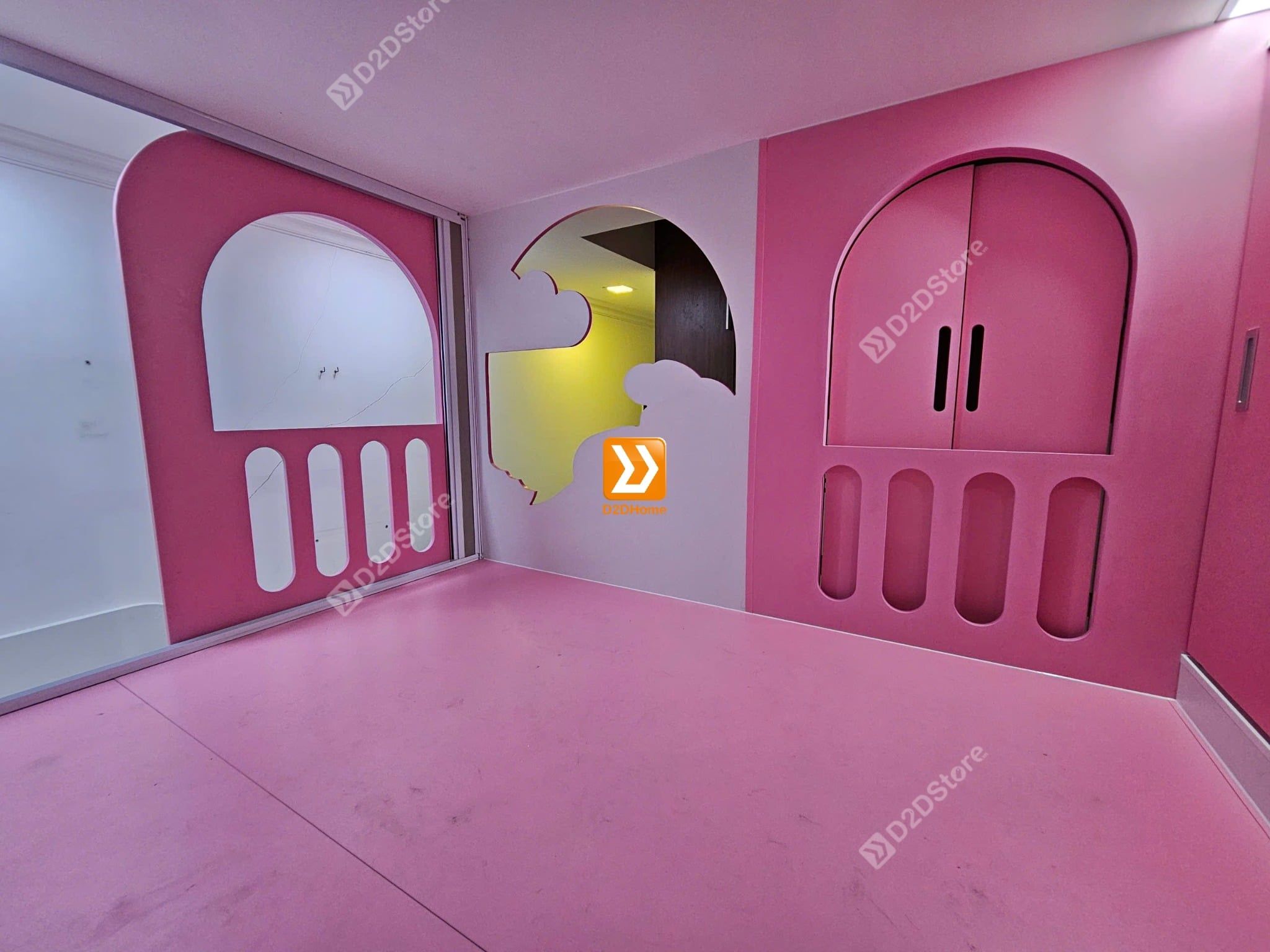  Phòng ngủ giường tầng cho bố mẹ và 1 bé gái nhà anh Jodan Tăng 