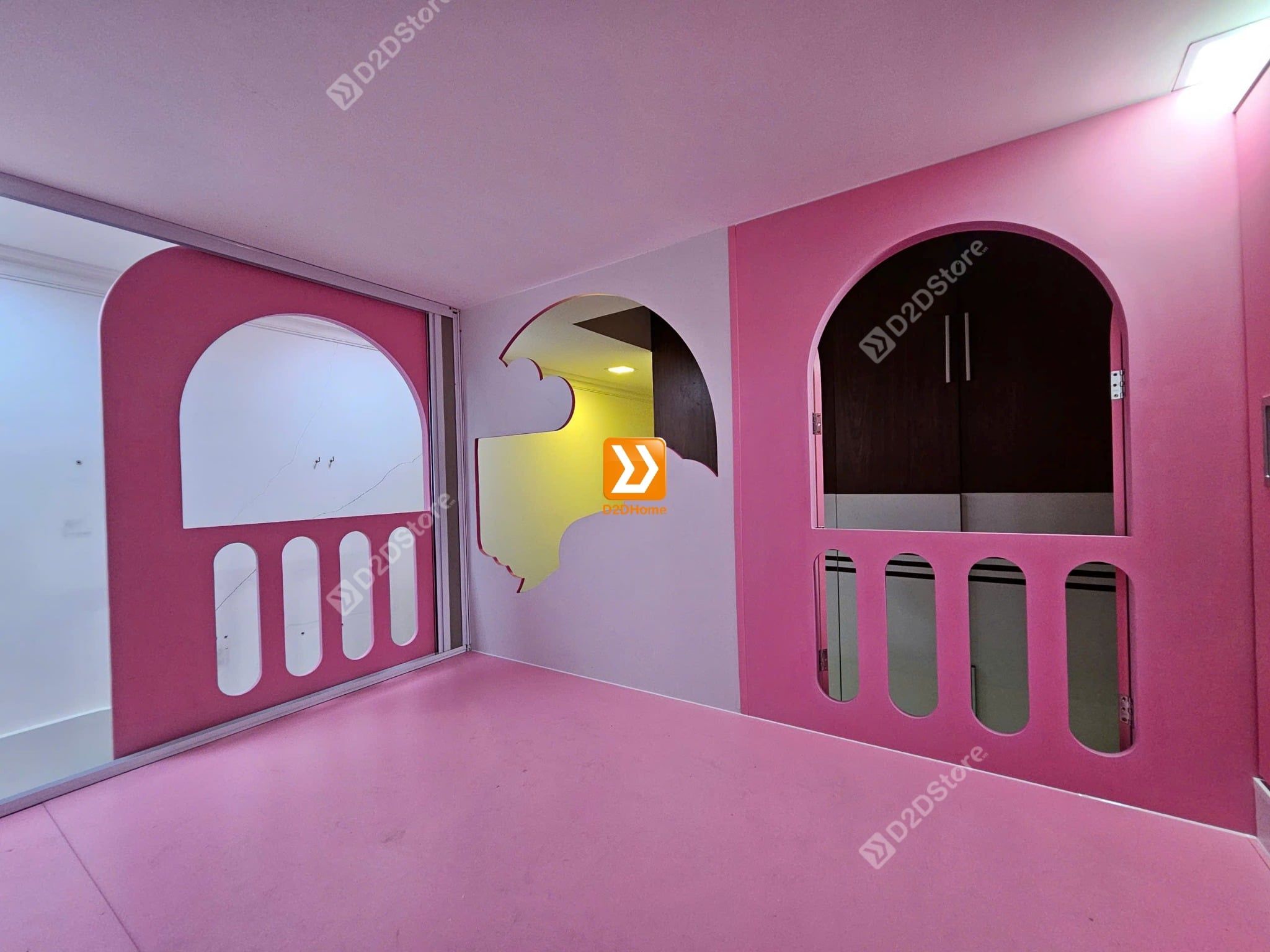  Phòng ngủ giường tầng cho bố mẹ và 1 bé gái nhà anh Jodan Tăng 