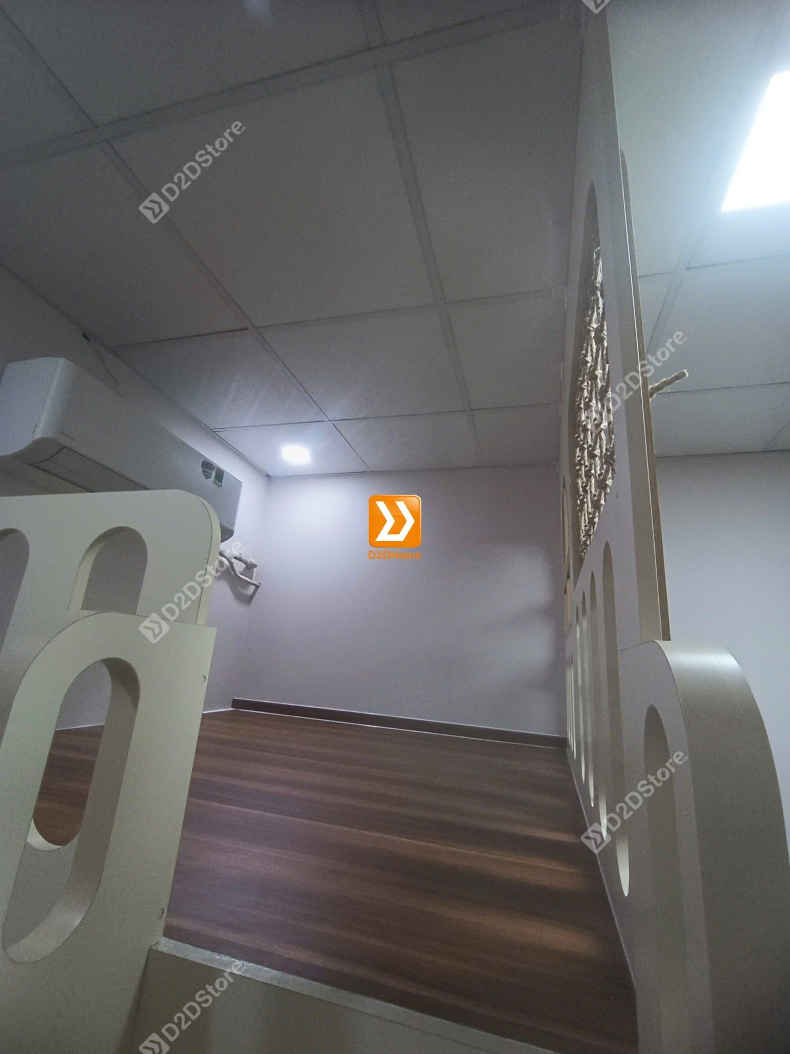  Phòng ngủ giường tầng cho bố mẹ và 2 bé trai nhà chị Lục Yến 