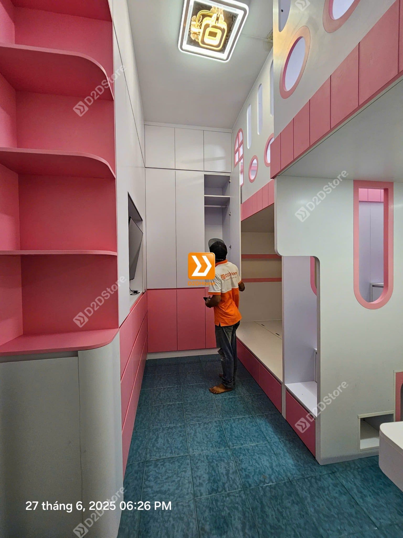  Phòng ngủ giường tầng cho 3 bé gái nhà chị Ngọc Lễ 