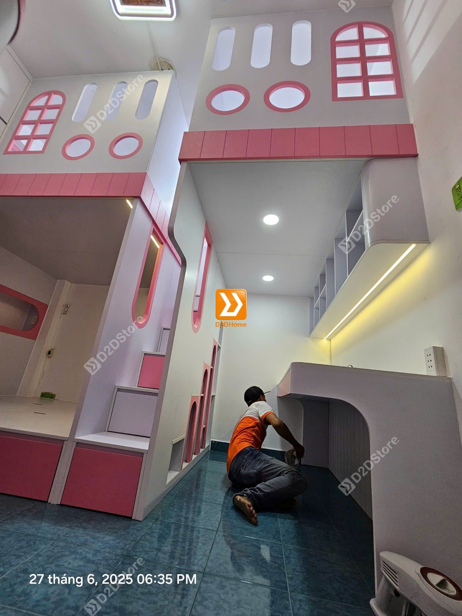  Phòng ngủ giường tầng cho 3 bé gái nhà chị Ngọc Lễ 