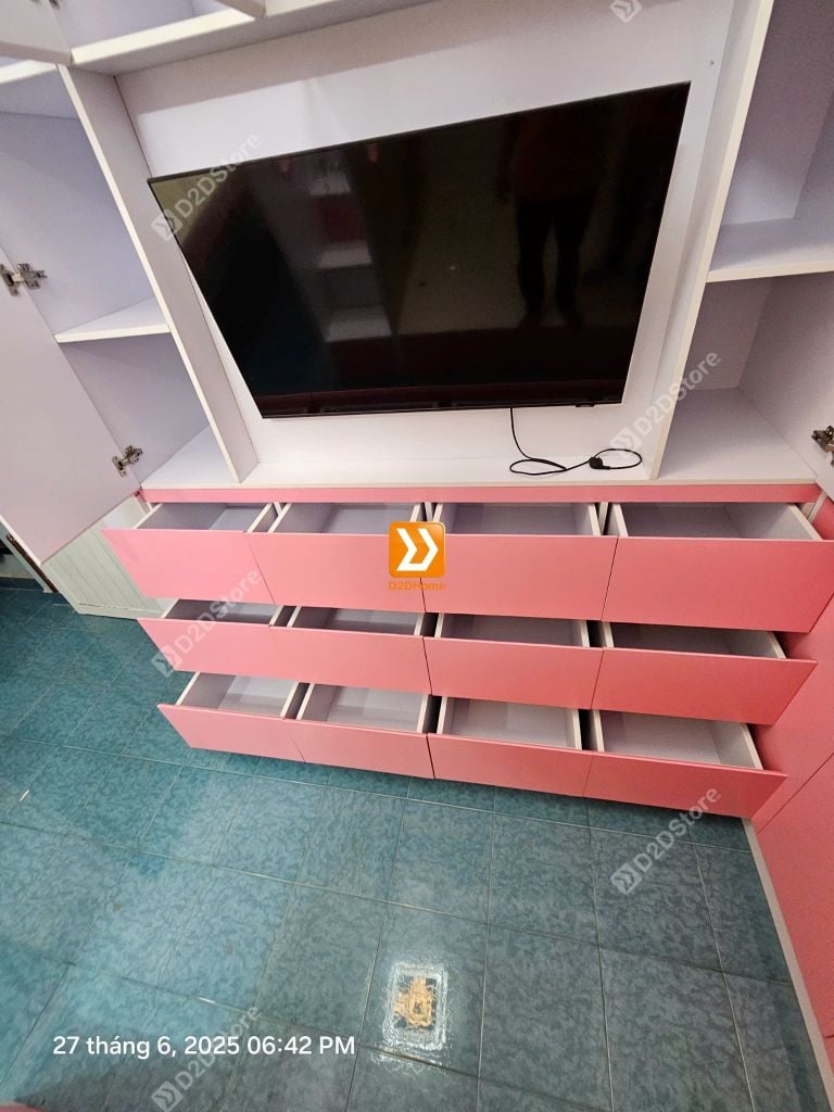 Phòng ngủ giường tầng cho 3 bé gái nhà chị Ngọc Lễ