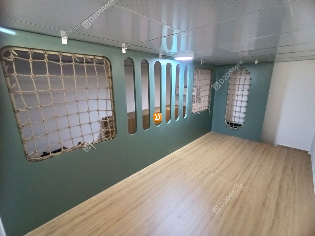 Phòng ngủ giường tầng cho 2 bé trai nhà chị Tuyền