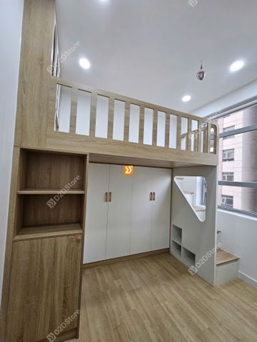 Phòng ngủ giường tầng 1 bé gái nhà chị Thanh Thùy