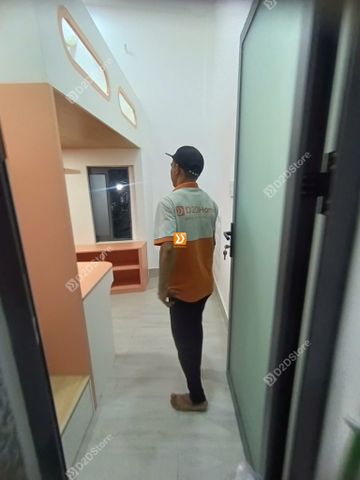 Phòng ngủ giường tầng cho 1 bé gái nhà chị Ánh Tuyết