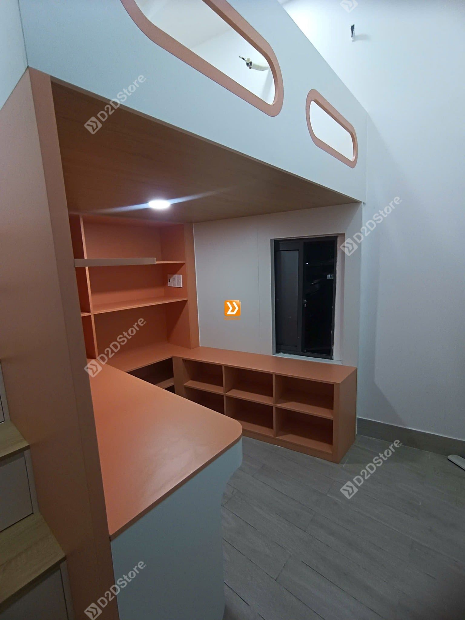 Phòng ngủ giường tầng cho 1 bé gái nhà chị Ánh Tuyết