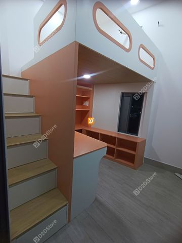Phòng ngủ giường tầng cho 1 bé gái nhà chị Ánh Tuyết