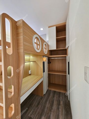 Phòng ngủ giường tầng cho 1 bé trai và 1 bé gái nhà anh Hà Trần