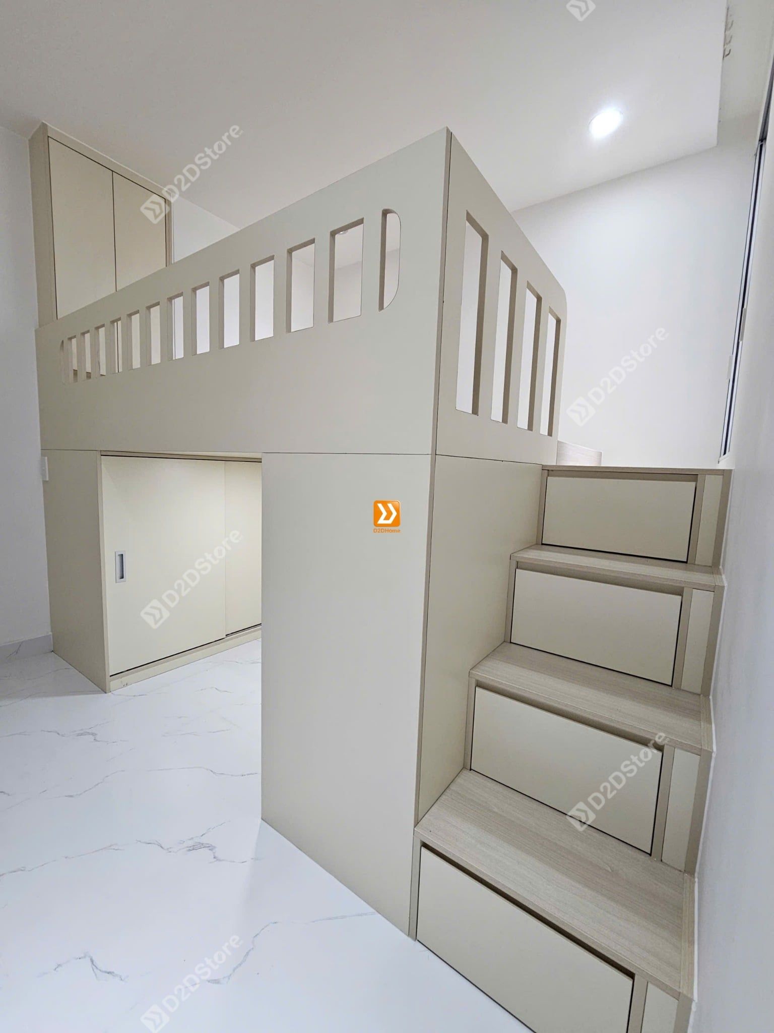 Phòng ngủ giường tầng cho 1 bé gái nhà chị Hạnh Ruby