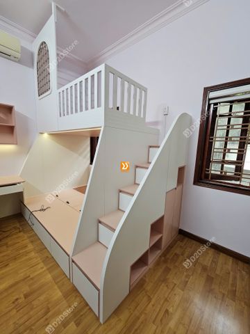 Phòng ngủ giường tầng cho 2 bé gái nhà anh Johny Nguyễn
