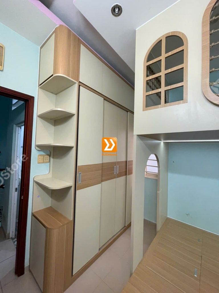 Phòng ngủ giường tầng cho 2 bé trai nhà chị Khánh Linh